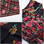 Floral V-Neck Short Sleeve Wrap High Low Midi Dress 10