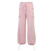 Cargo Pants Straight Wide Leg Loose Trousers