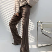 Full Length Elastic Waist Yoga Slim High Waist Wide Leg Pants