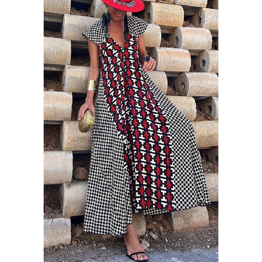 Casual Dress Holiday Loose Big Hem Dress for