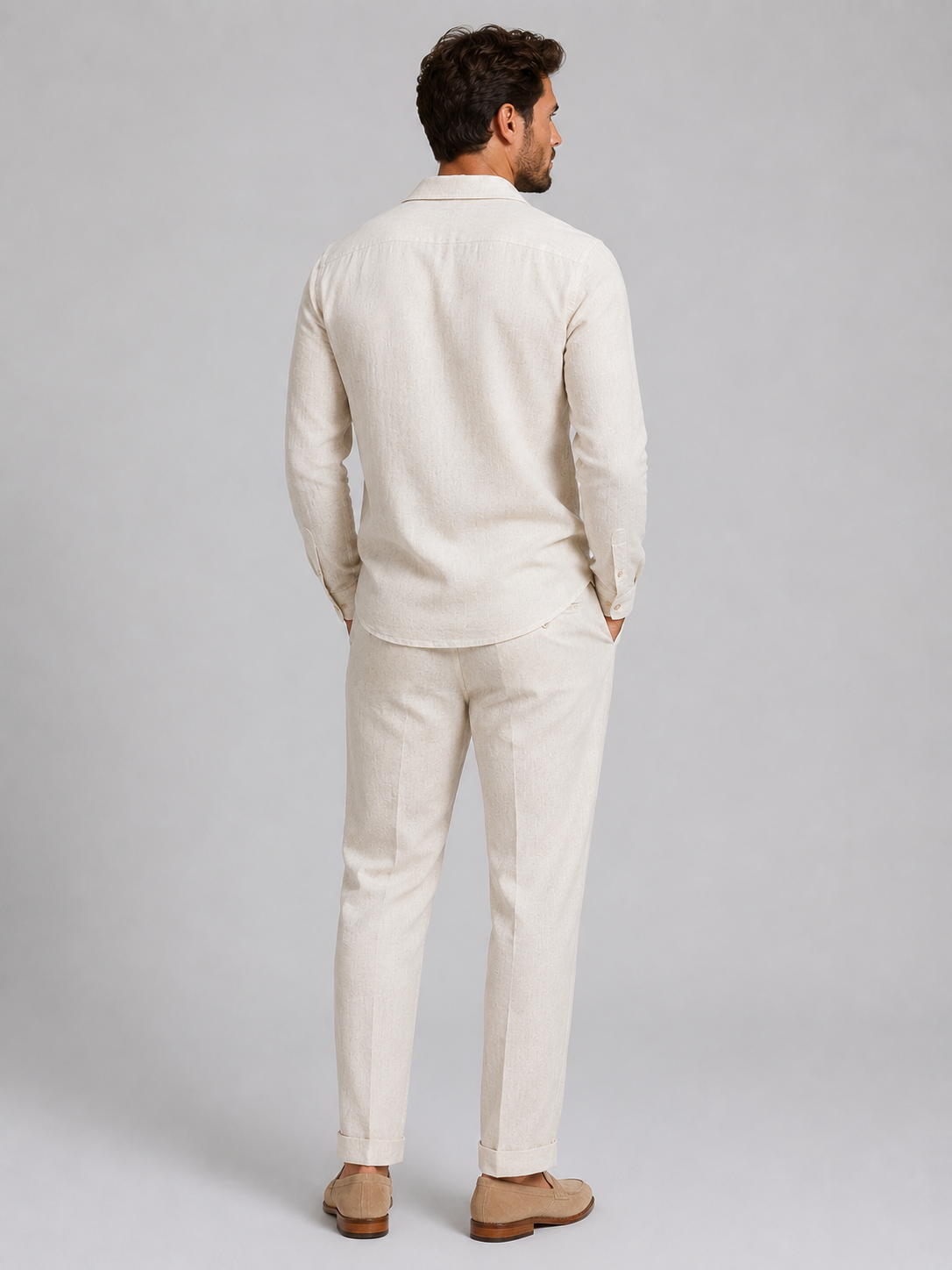 Men's Two Piece Shirt & Pants Set – Relaxed Summer Outfit