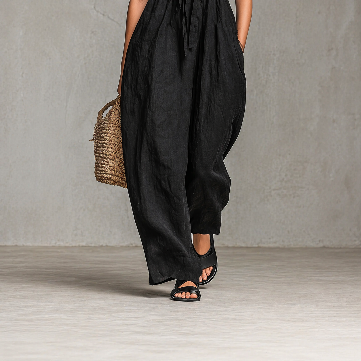 Strapless Smocked Drawstring Maxi Dress 4