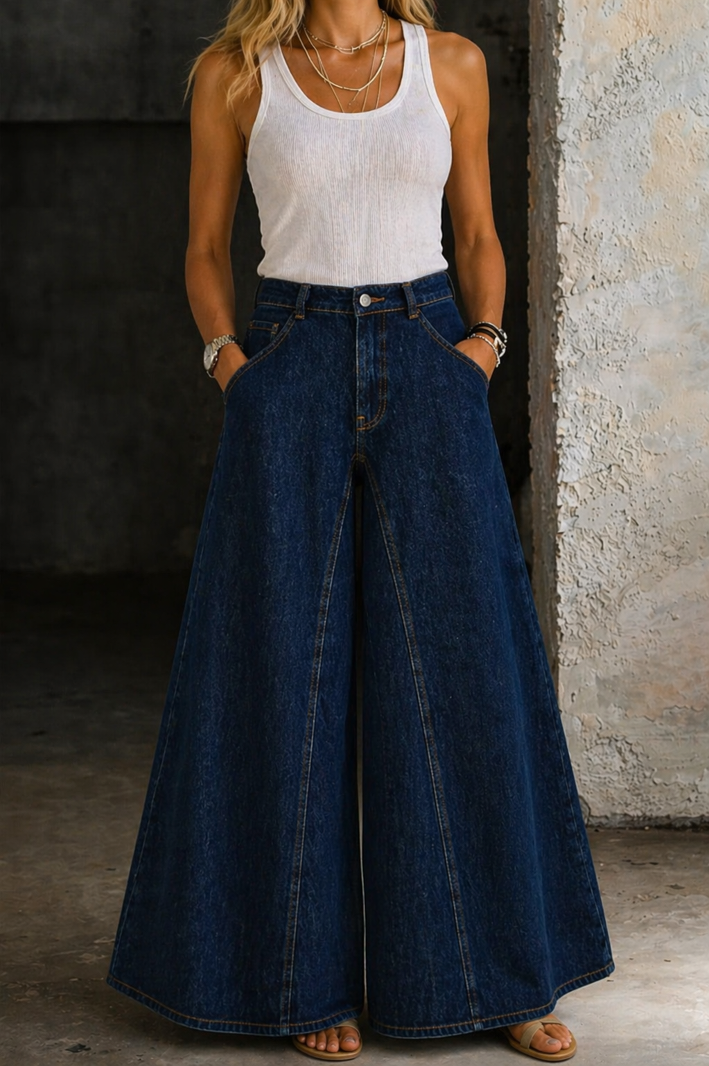 High Waist Wide Leg Jeans