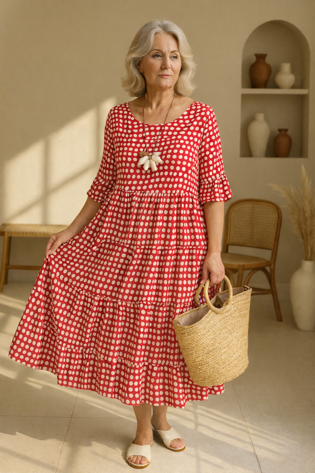 Iris | Sable Midi Dress