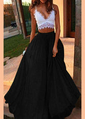 Lace Bralette Chiffon Maxi Two Piece Set 3