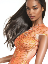 One Shoulder Rhinestone Mini Dress - View 4