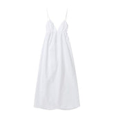 Backless V-Neck Spaghetti Strap Maxi Dress 3