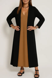 Sleeveless Maxi Dress and Duster Cardigan Two Piece Set 22