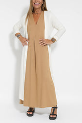 Sleeveless Maxi Dress and Duster Cardigan Two Piece Set 18