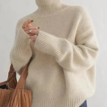 Turtleneck Long Sleeve Oversized Knit Sweater