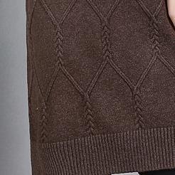 Comfy High Neck Sweater Weather Largo Chocolate Art Knit Dresses