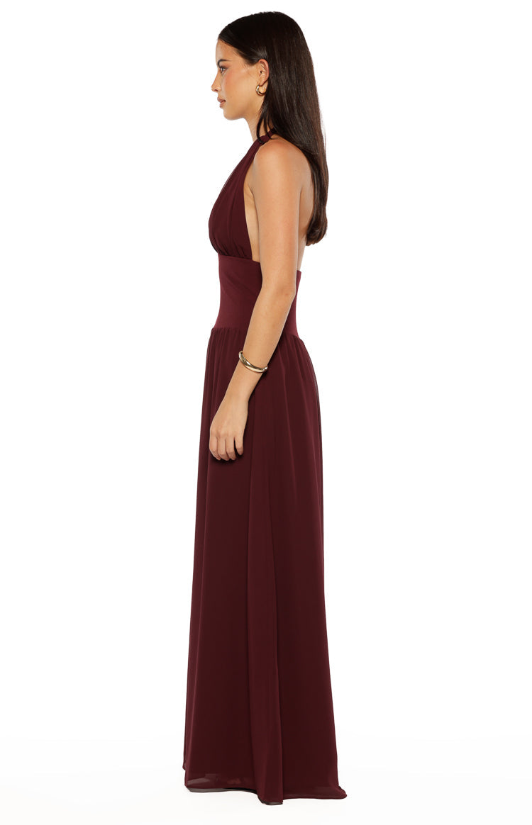 Cosette Burgundy Maxi Dress