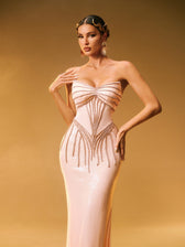 Strapless Sequin Maxi Dress 2