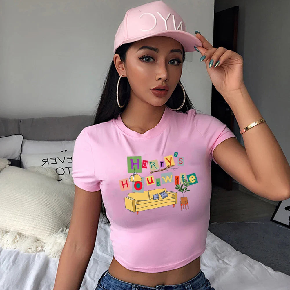 Harry's House Y2K Crop Baby Tee for Women