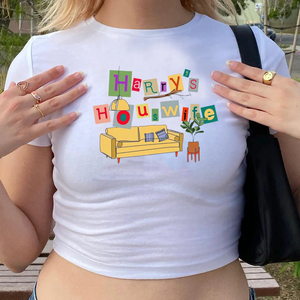Harry's House Y2K Crop Baby Tee for Women