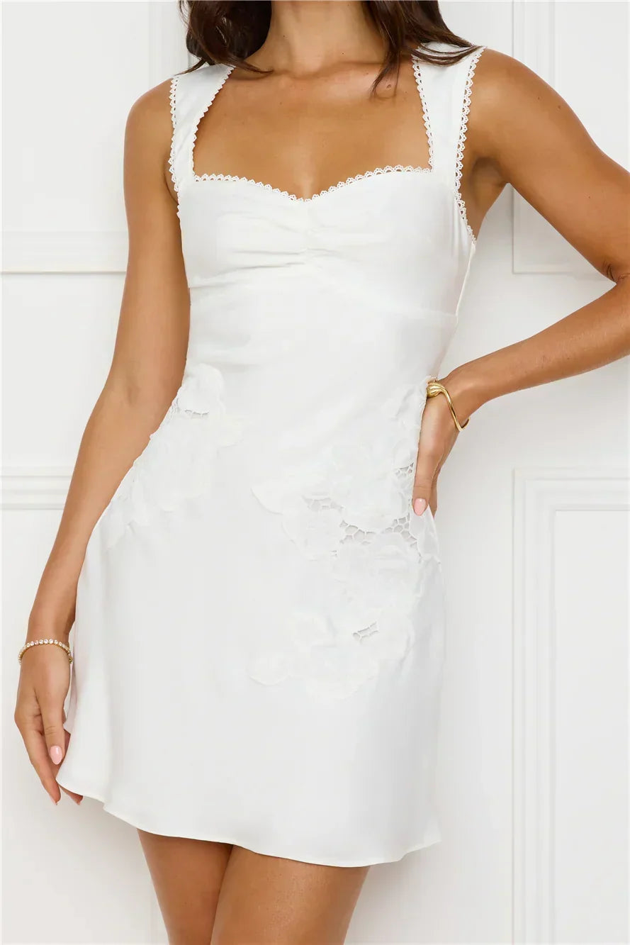 Exotic Flair Satin Mini Dress