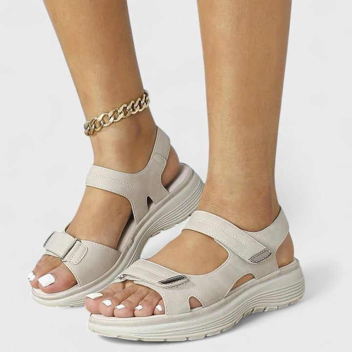Open Toe Double Strap Ankle Strap Platform Sport Sandals