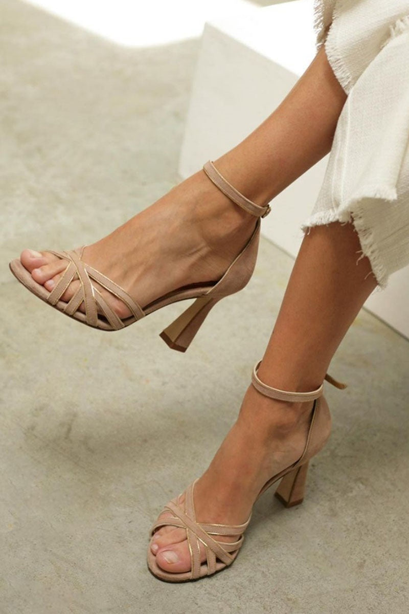 Strappy Ankle Strap Stiletto Heel Sandals