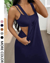 Ribbed Knit Tank Bodycon Two Piece Maxi Set 4