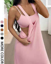 Ribbed Knit Tank Bodycon Two Piece Maxi Set 5