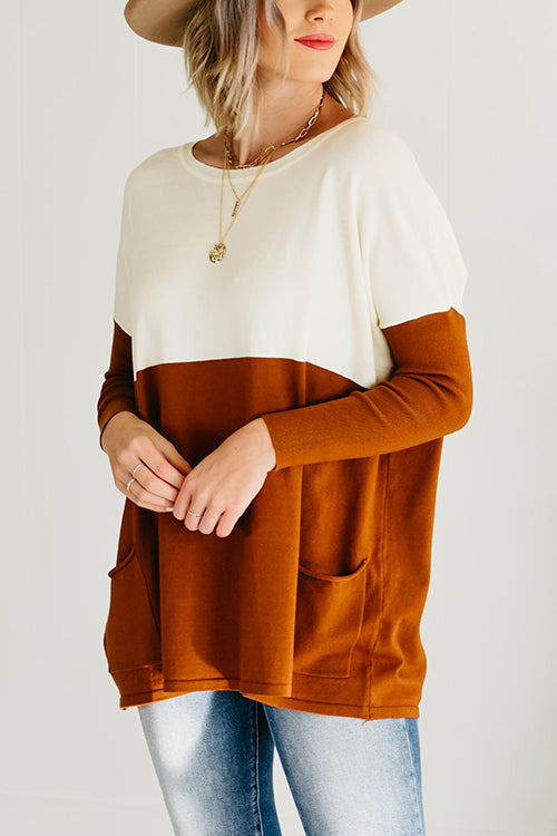 Get Comfortable Double Pocket Sweater