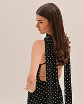 Polka Dot Sweetheart Spaghetti Strap Midi Dress 2