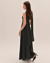 Polka Dot Sweetheart Spaghetti Strap Midi Dress 3