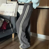 Fleece Striped Sweatpants Pants