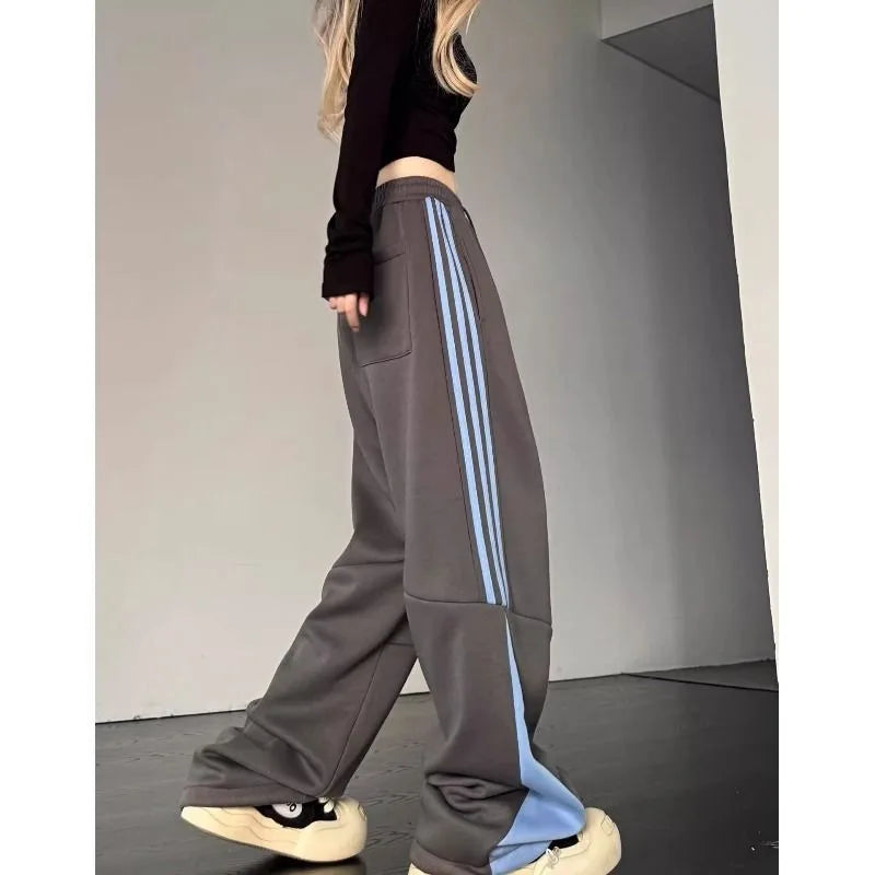 Striped Cargo Sweatpants Pants