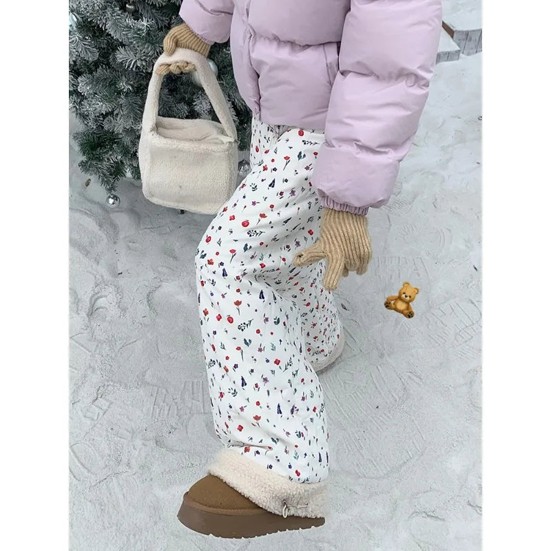 Quilted Brushed Pants Y2K Pants