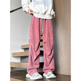 Tie Dye Corduroy Wide Leg Pants