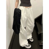 White Elastic Pants