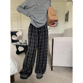 Woolen Plaid Vintage Pants