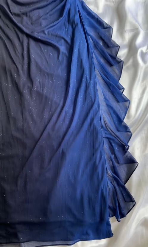 Sexy Ombre Navy Blue Long Prom Dress Party Evening Gown  cc1390