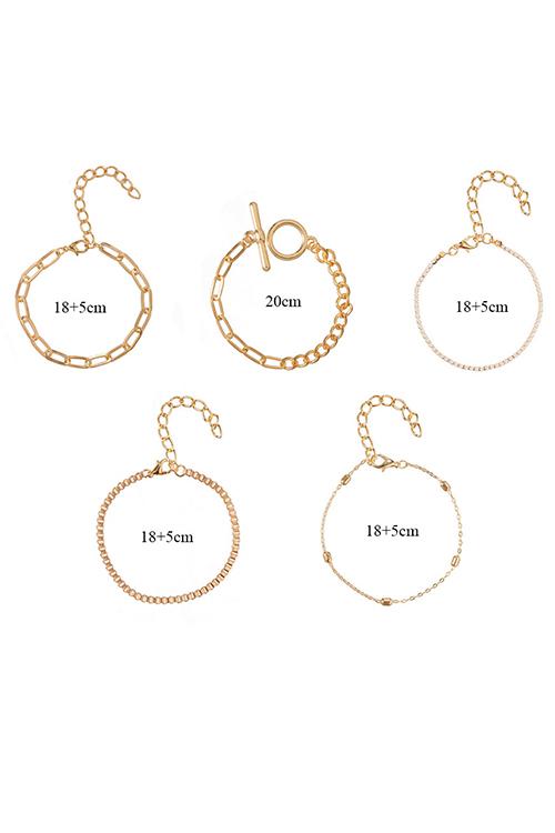 OT Rhinestone Layer Bracelets