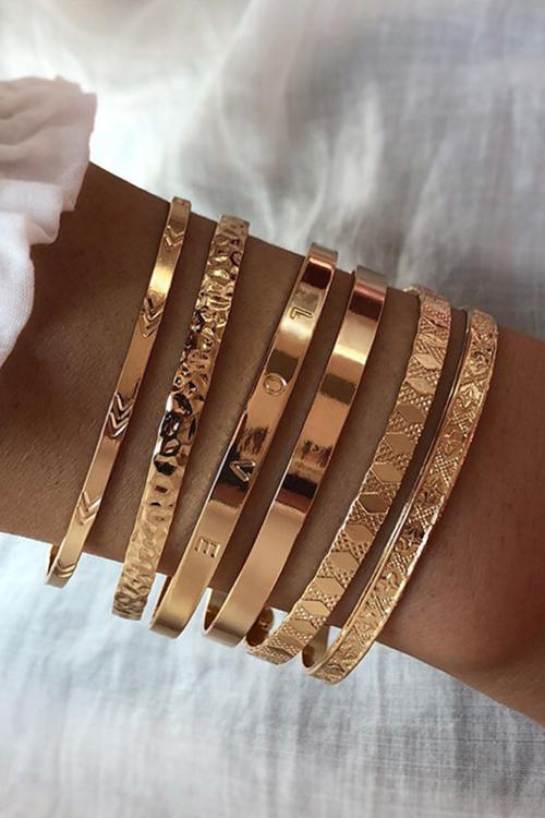 Simple Open Layer Bracelets