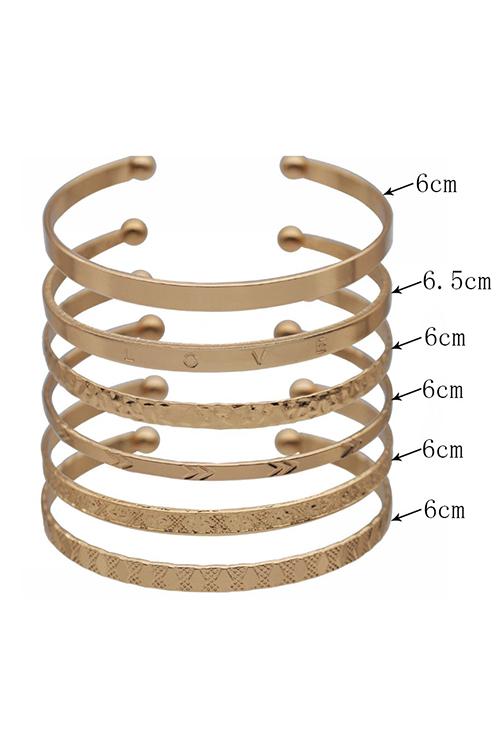 Simple Open Layer Bracelets