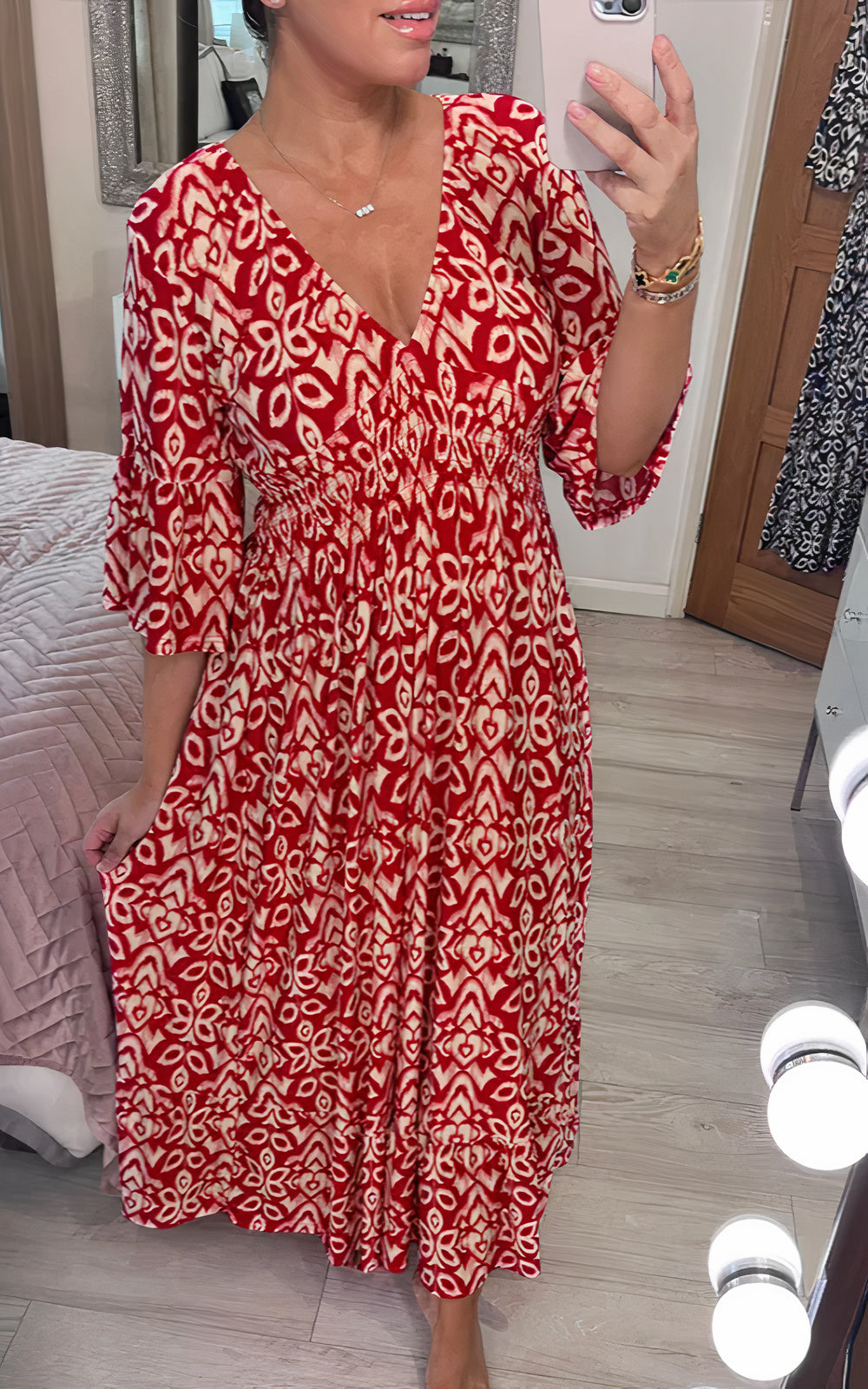 Amelia Minimalist Floral Dress Designer Edit
