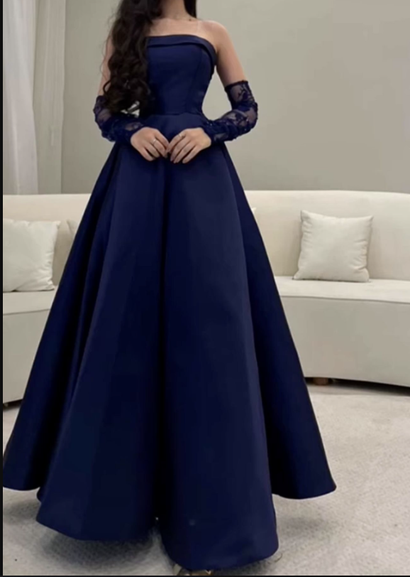 Fashion Strapless A-line Evening Dress,Princess Dress cc906