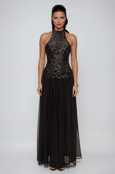 Eivind Tank Top Sequin Mesh Maxi Dress 2