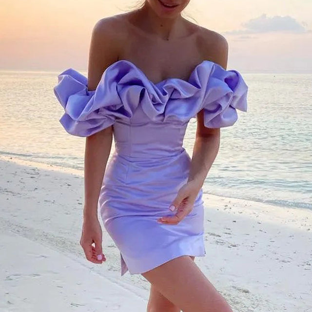 Ivana Effortless Off Shoulder Dress Boutique Collection