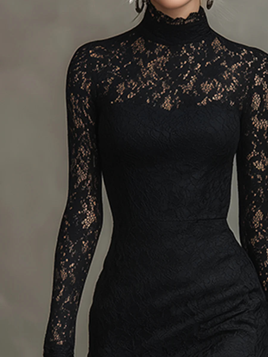 Alice | Lace Maxi Dress - View 3