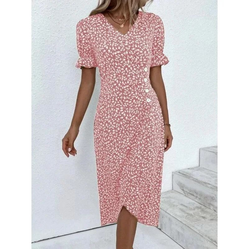 Ngoc Aesthetic Bloom H Shaped Midi Dress Boutique Collection