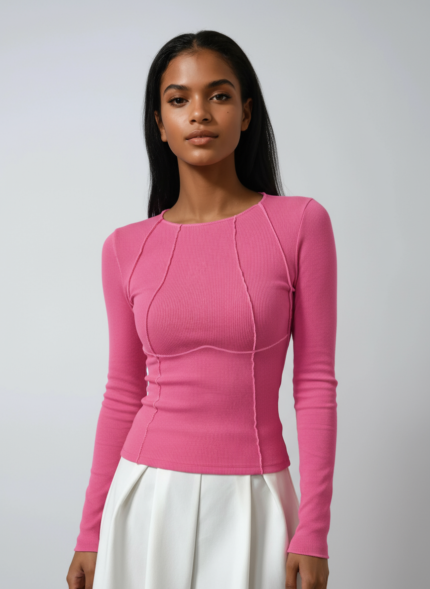 Stylish Fitted Long Sleeve Women's Top | Soft Fabric & Perfect Fit