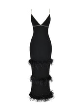 Evolet Rhinestone Feather Bandage Dress 6