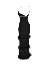 Evolet Rhinestone Feather Bandage Dress 7