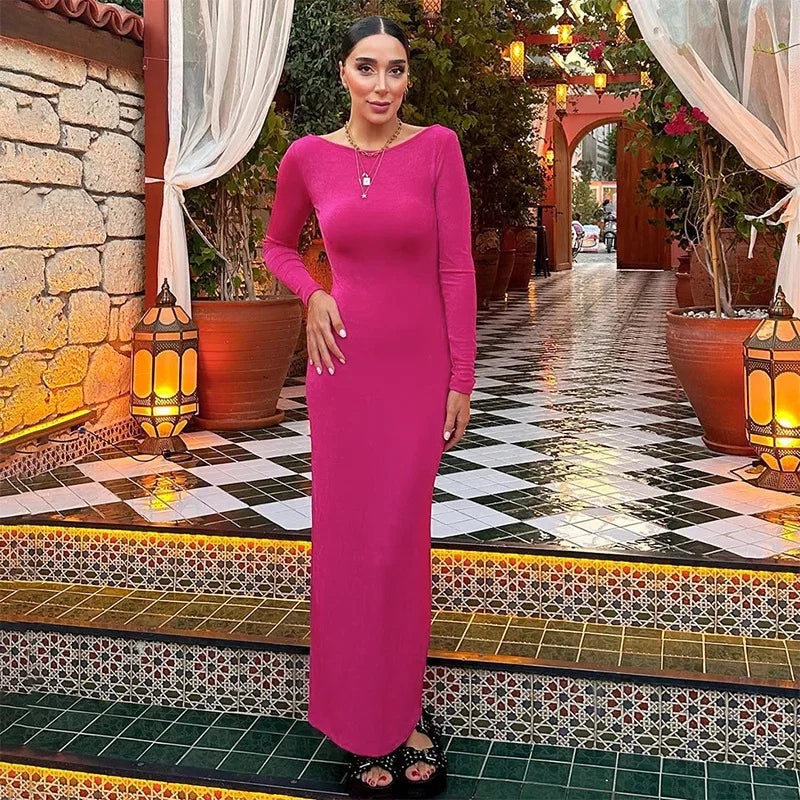 Backless Maxi Dress