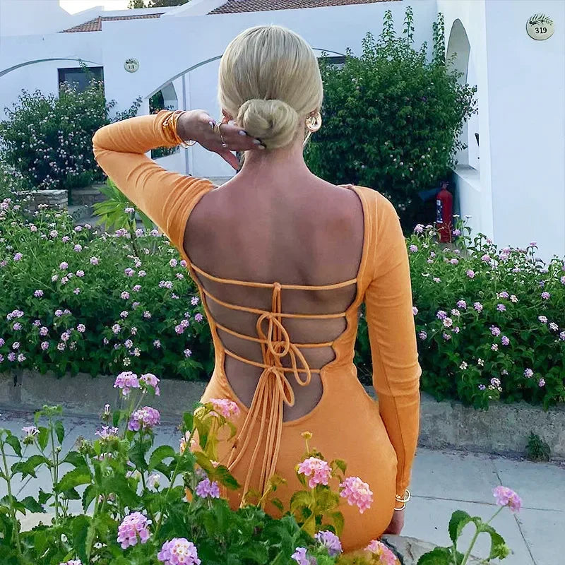 Boat Neck Long Sleeve Fitted Knit Column Maxi Dress 4