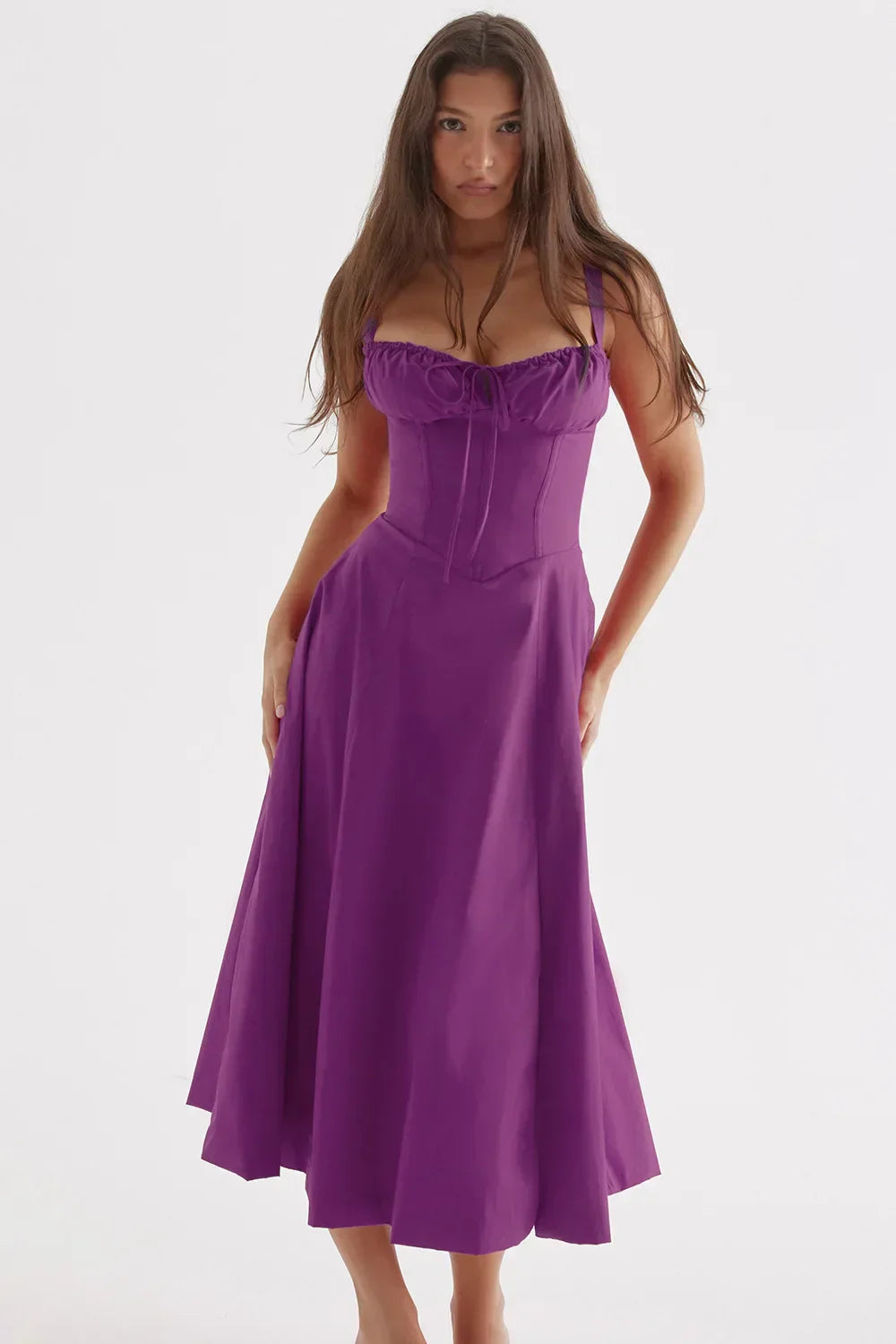 Boutique Temperament Sleeveless Maxi Casual Summer Floral Dress