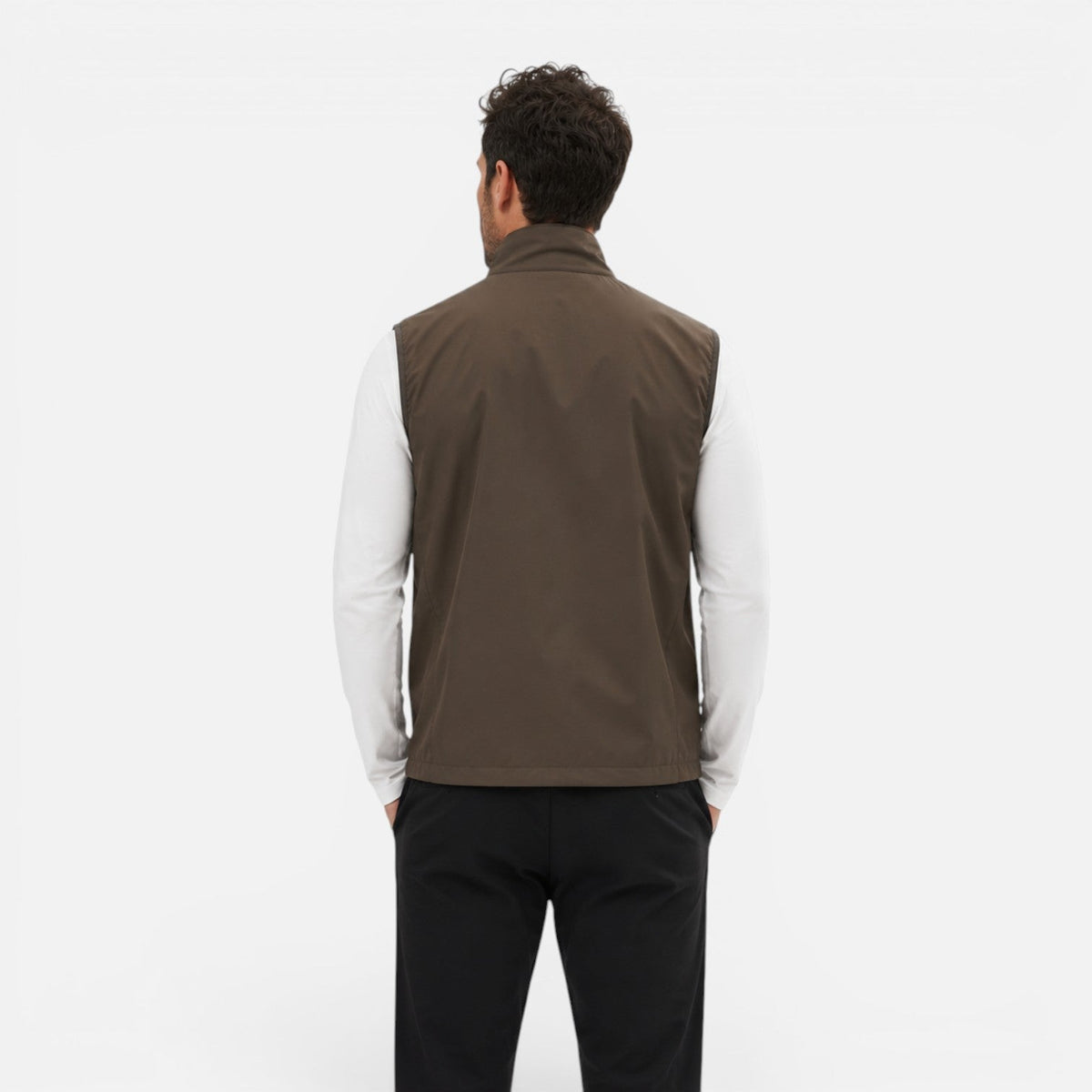 Men's Lightweight Softshell Gilet Full Zip Outdoor Vest